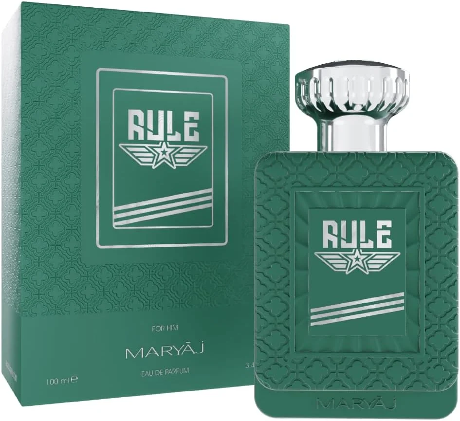 ادکلن مردانه مرییج مدل Rule، ۱۰۰ میلی لیتر، رایحه مرکباتی-کهربایی، نتهای اولیه ترنج-اسطوخودوس-نعناع، نتهای میانی کهربا-دارچین ادکلن مردانه مرییج مدل Rule، ۱۰۰ میلی لیتر، رایحه مرکباتی-کهربایی، نتهای اولیه ترنج-اسطوخودوس-نعناع، نتهای میانی کهربا-دارچین