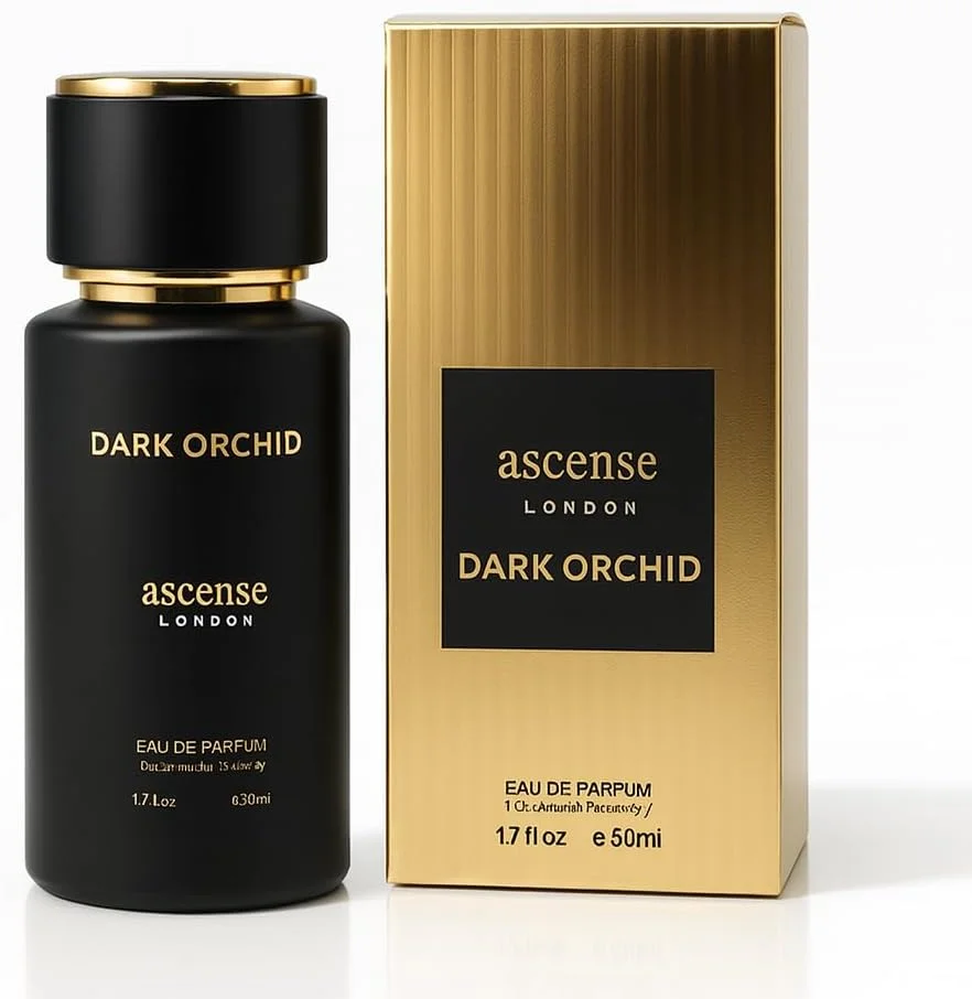 ادو پرفیوم مردانه دارک ارکید – 50 میلی لیتر | عطر ماندگار با رایحه های گرم ادویه ای، چوبی و کهربا | بهترین عطرها برای هدیه به مردان