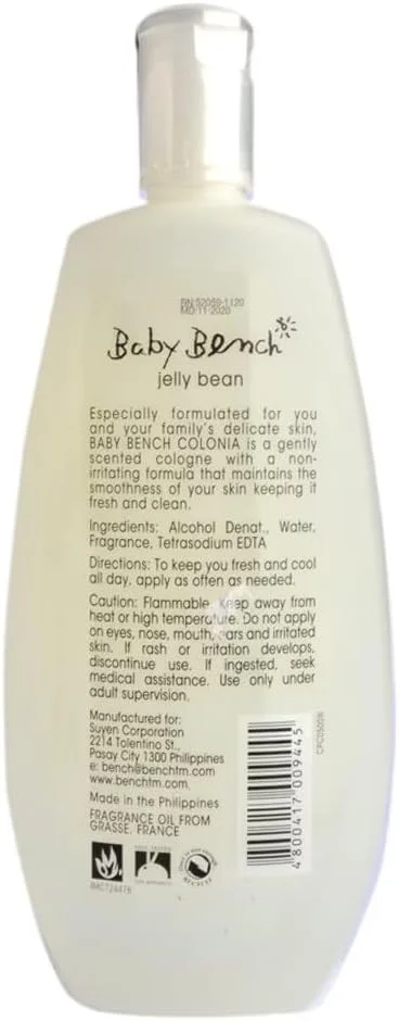 ادکلن کودک بنچ با رایحه آبنبات ژله ای - رایحه ای شیرین و شاداب - ادکلن ملایم برای نوزادان - ماندگاری طولانی - تست شده از نظر پوستی و بالینی - 500 میلی لیتر ادکلن کودک بنچ با رایحه آبنبات ژله ای - رایحه ای شیرین و شاداب - ادکلن ملایم برای نوزادان - ماندگاری طولانی - تست شده از نظر پوستی و بالینی - 500 میلی لیتر