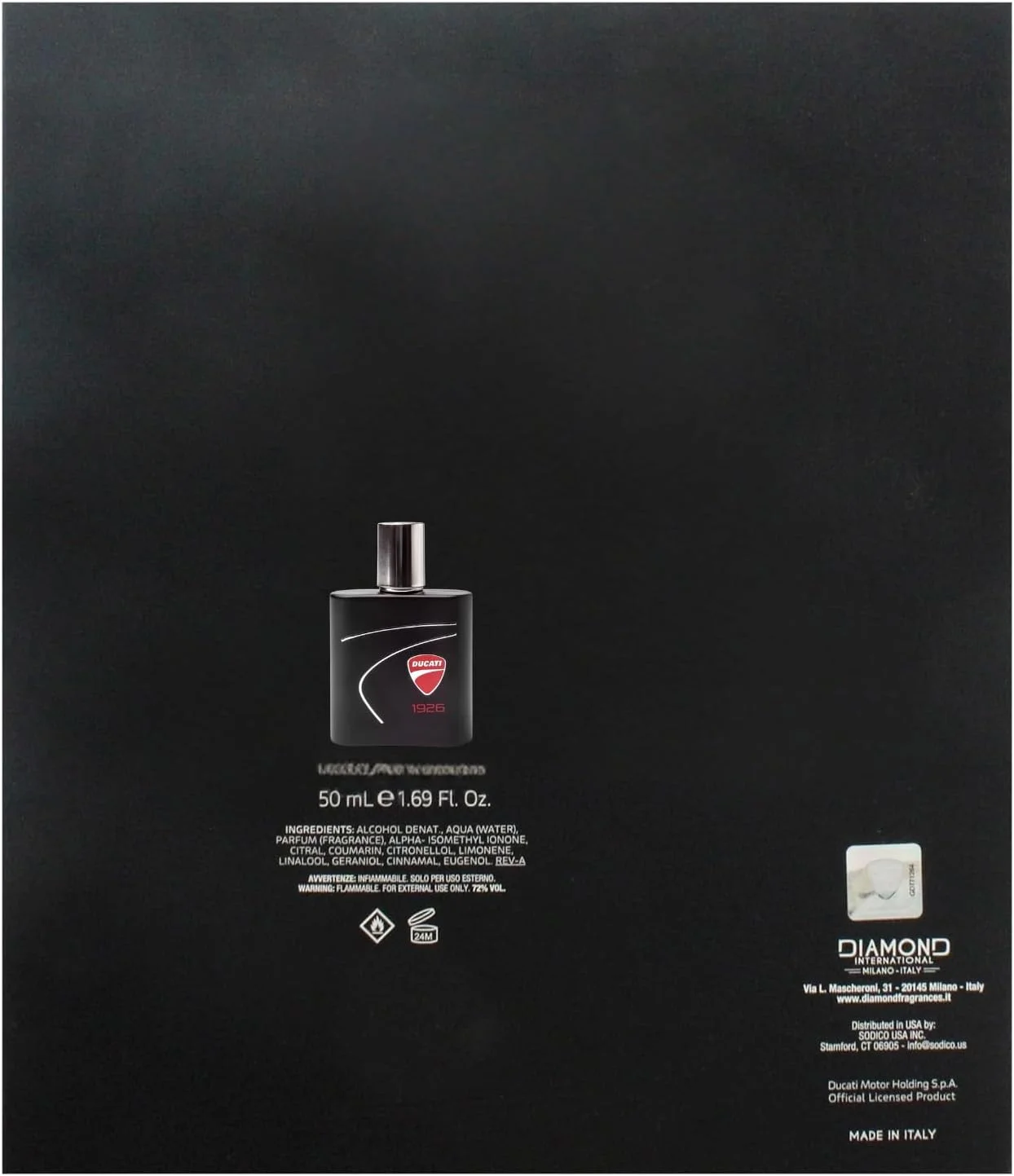 DIAMOND INTERNATIONAL NEW | ادکلن مردانه دوکاتی، ادو تویلت مردانه. (1926، 50 میلی لیتر)