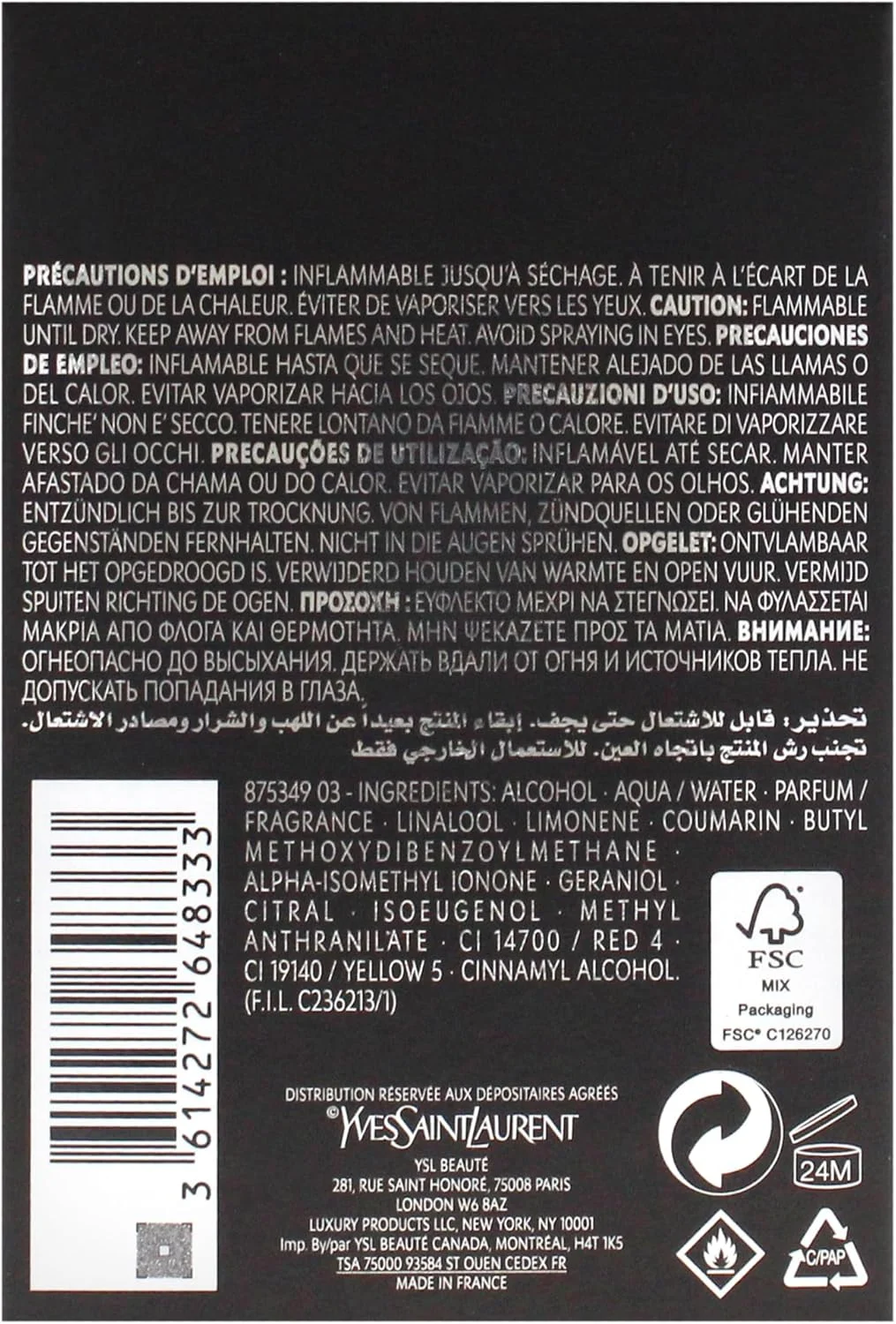 La Nuit De L`Homme از Yves Saint Laurent - ادکلن مردانه - Eau de Parfum، ۱۰۰ میلی لیتر