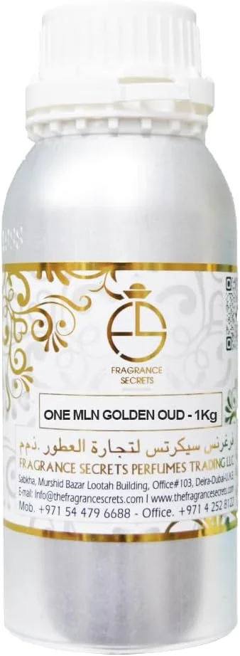 روغن عطر – الهام گرفته از وان میلیون گلدن عود | روغن عطر مردانه غلیظ، چوبی و تند، ماندگاری طولانی و بدون الکل (100 گرم، 250 گرم، 500 گرم، 1 کیلوگرم) (1 کیلوگرم)