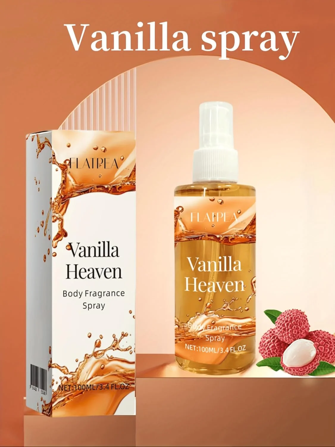 اسپری خوشبو کننده بدن وانیل هِون، ۱۰۰ میلی لیتر، رایحه ملایم ماندگار، بدون الکل