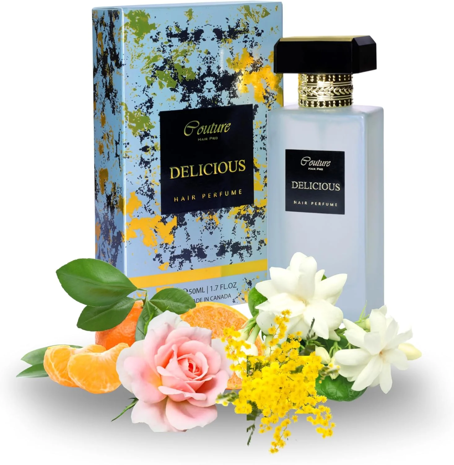 عطر مو و بدن کوتور هیر پرو با رایحه ای ماندگار و پرشور - عطر موی لوکس چند منظوره - اسپری مو غنی شده با ویتامین E و نرم کننده - ساخت کانادا (خوشمزه)