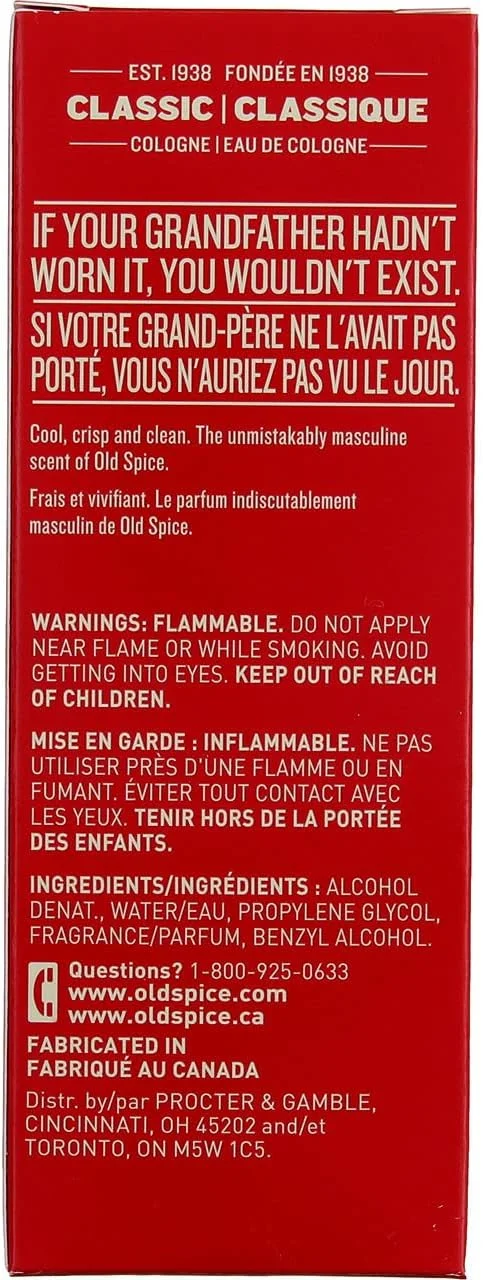 اسپری ادکلن کلاسیک الد اسپایس، 125 میلی لیتر (بسته 3 عددی)