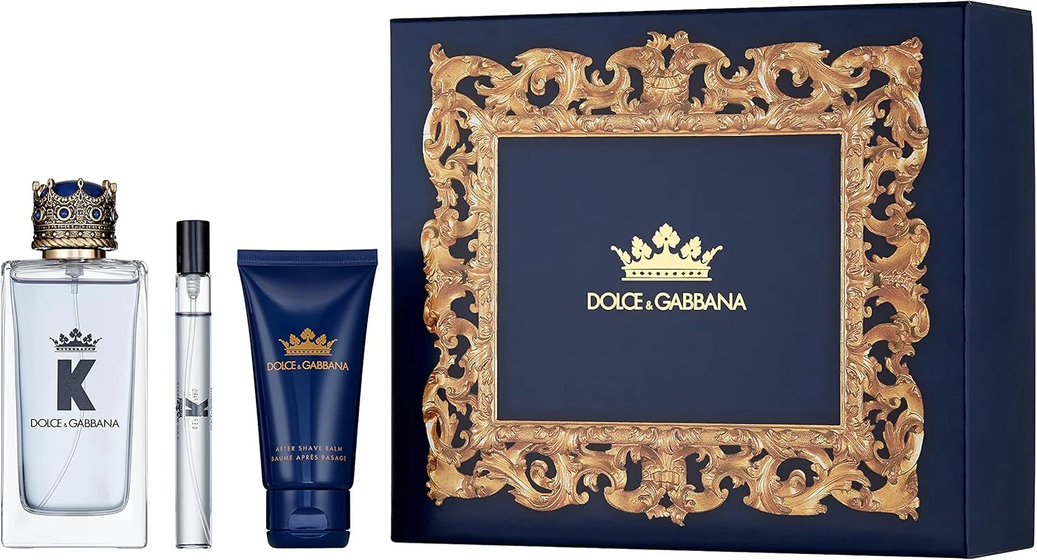 ست ادو تویلت مردانه Dolce & Gabbana K، ۱۰۰ میلی لیتر + ۷۵ میلی لیتر بالم پس از اصلاح + ست مینی ۱۰ میلی لیتری