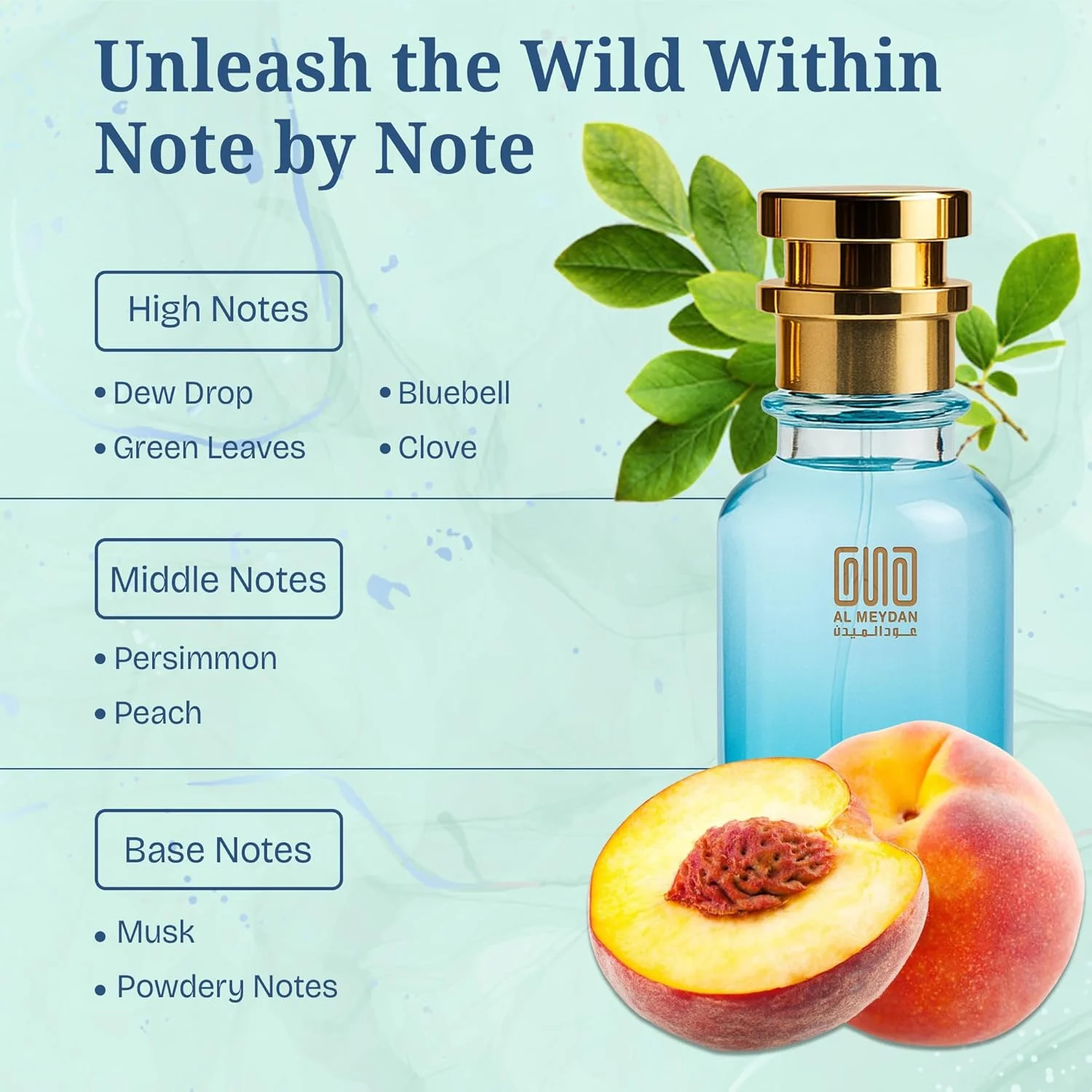 عطر روغنی زنانه – رایحه ای از Wildest Blubal – عطر روغنی مشک گل‌دار تازه با رایحه گل استکانی، برگ‌های سبز و هلو – رایحه ماندگار و بدون الکل برای بانوان (۱۰۰ میلی‌لیتر)