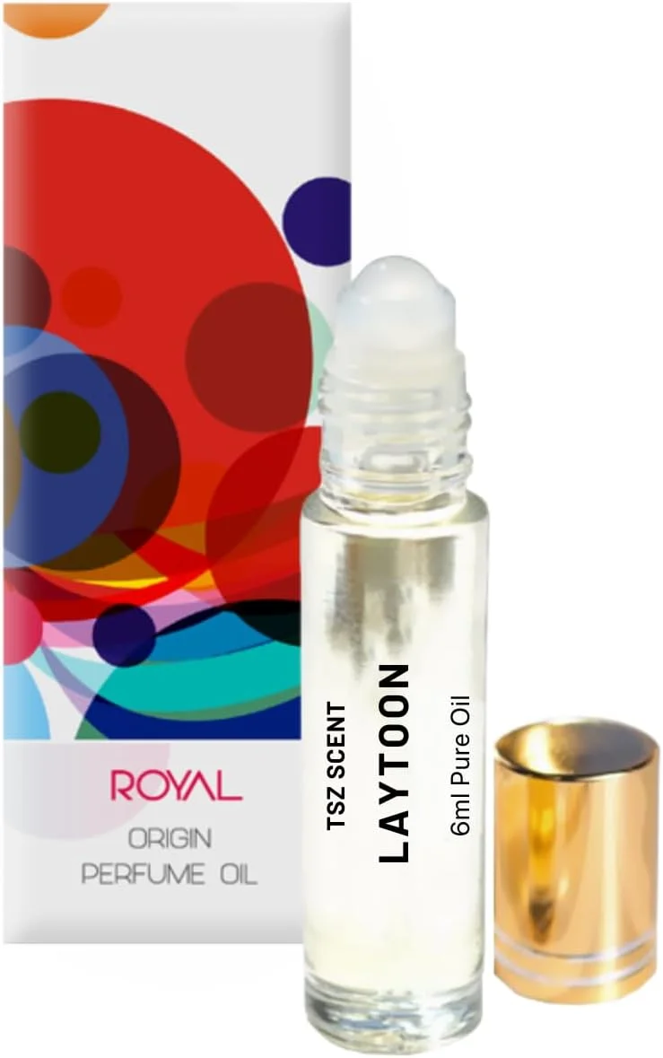عطر روغنی رولی مردانه TSZ Scent Laytoon CPO، حجم 6 میلی لیتر، سایز مسافرتی، عطر روغنی غلیظ