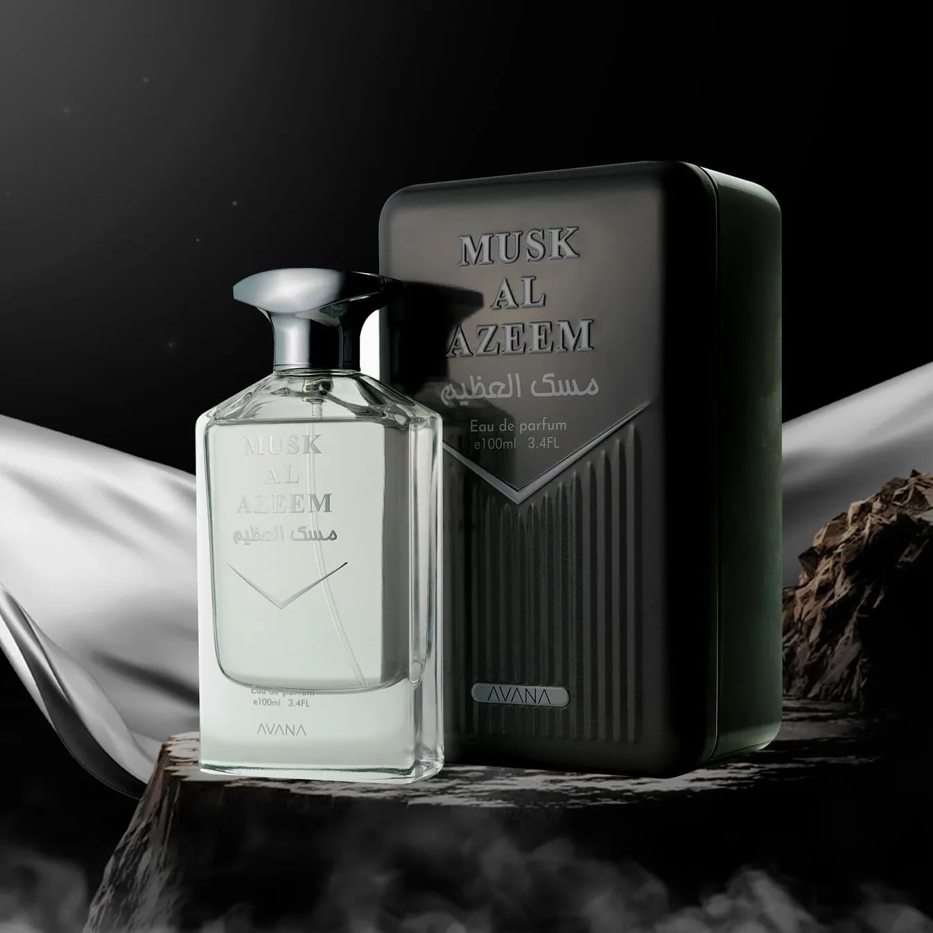 ادو پرفیوم مشک العظیم، ۱۰۰ میلی لیتر، عطر عربی ممتاز، رایحه پودری-کهربایی унисекс با رایحه گل برف، بلسان تولو و وانیل. ادو پرفیوم مشک العظیم، ۱۰۰ میلی لیتر، عطر عربی ممتاز، رایحه پودری-کهربایی унисекс با رایحه گل برف، بلسان تولو و وانیل.