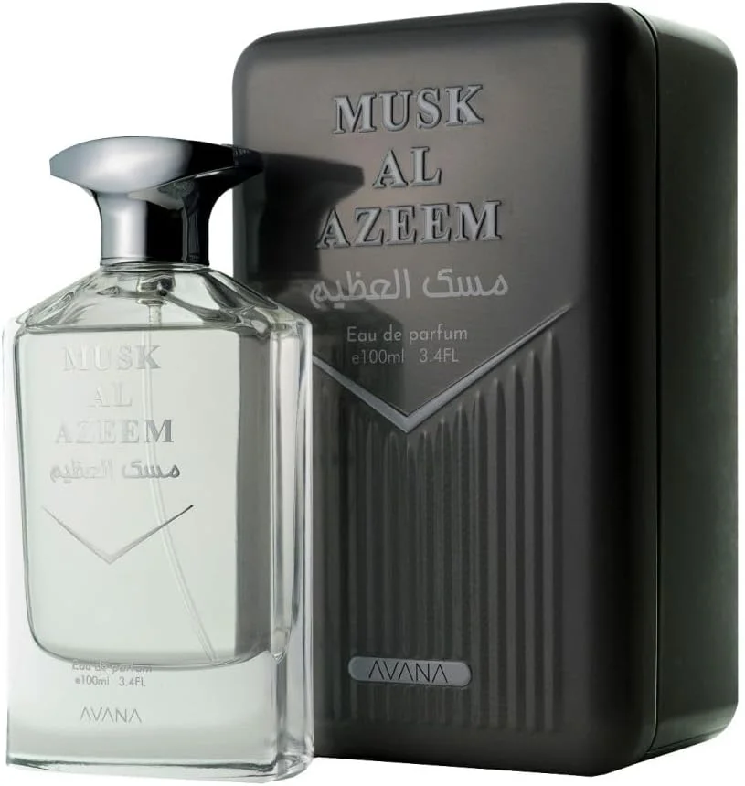 ادو پرفیوم مشک العظیم، ۱۰۰ میلی لیتر، عطر عربی ممتاز، رایحه پودری-کهربایی унисекс با رایحه گل برف، بلسان تولو و وانیل. ادو پرفیوم مشک العظیم، ۱۰۰ میلی لیتر، عطر عربی ممتاز، رایحه پودری-کهربایی унисекс با رایحه گل برف، بلسان تولو و وانیل.