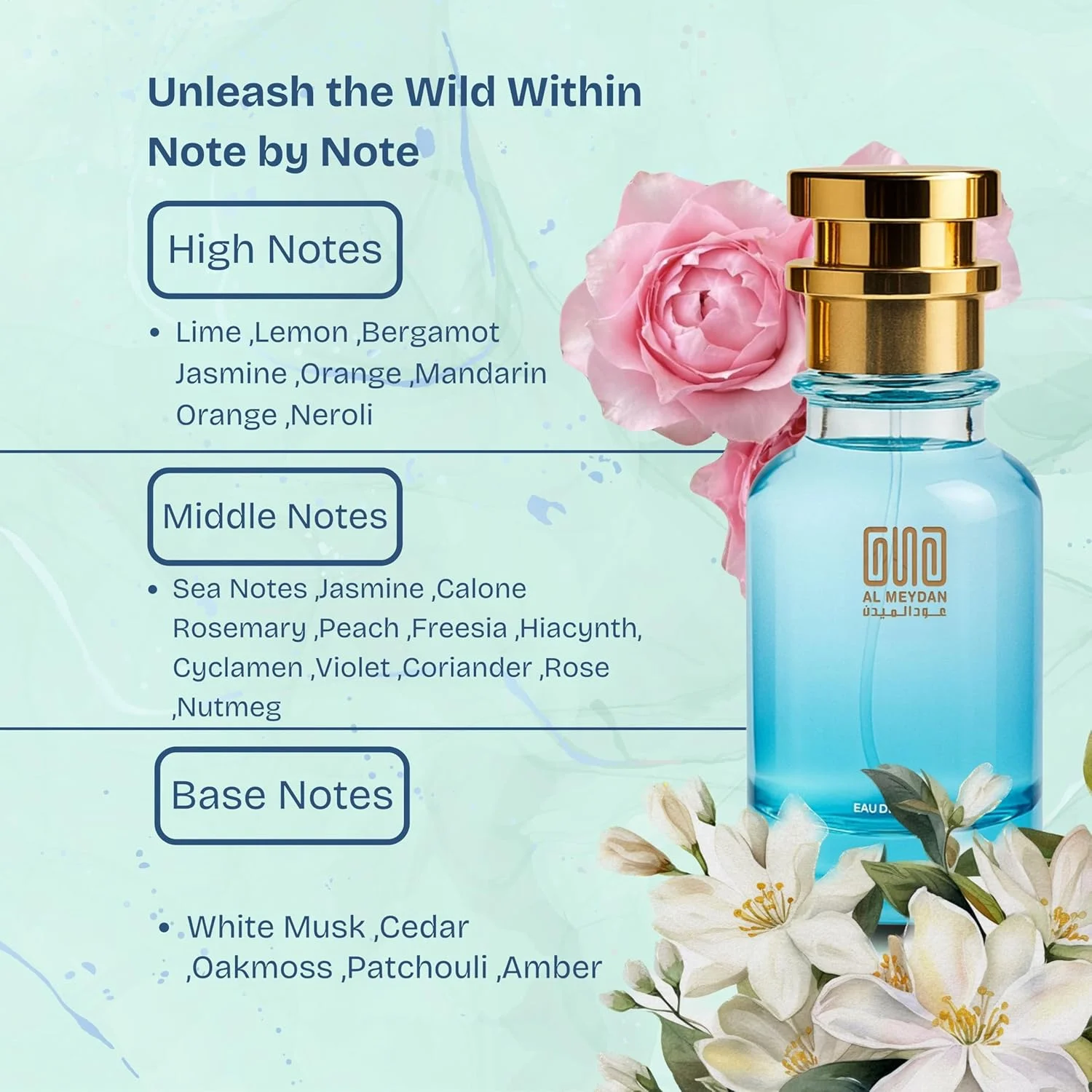 عطر روغنی مردانه – رایحه ای با الهام از آکوا دی جیو، با طراوت، دریایی و مرکباتی با رایحه لیمو، نت های دریایی و سدر – روغن معطر ماندگار بدون الکل – ماندگاری 10 ساعته روی پوست (100 میلی لیتر)