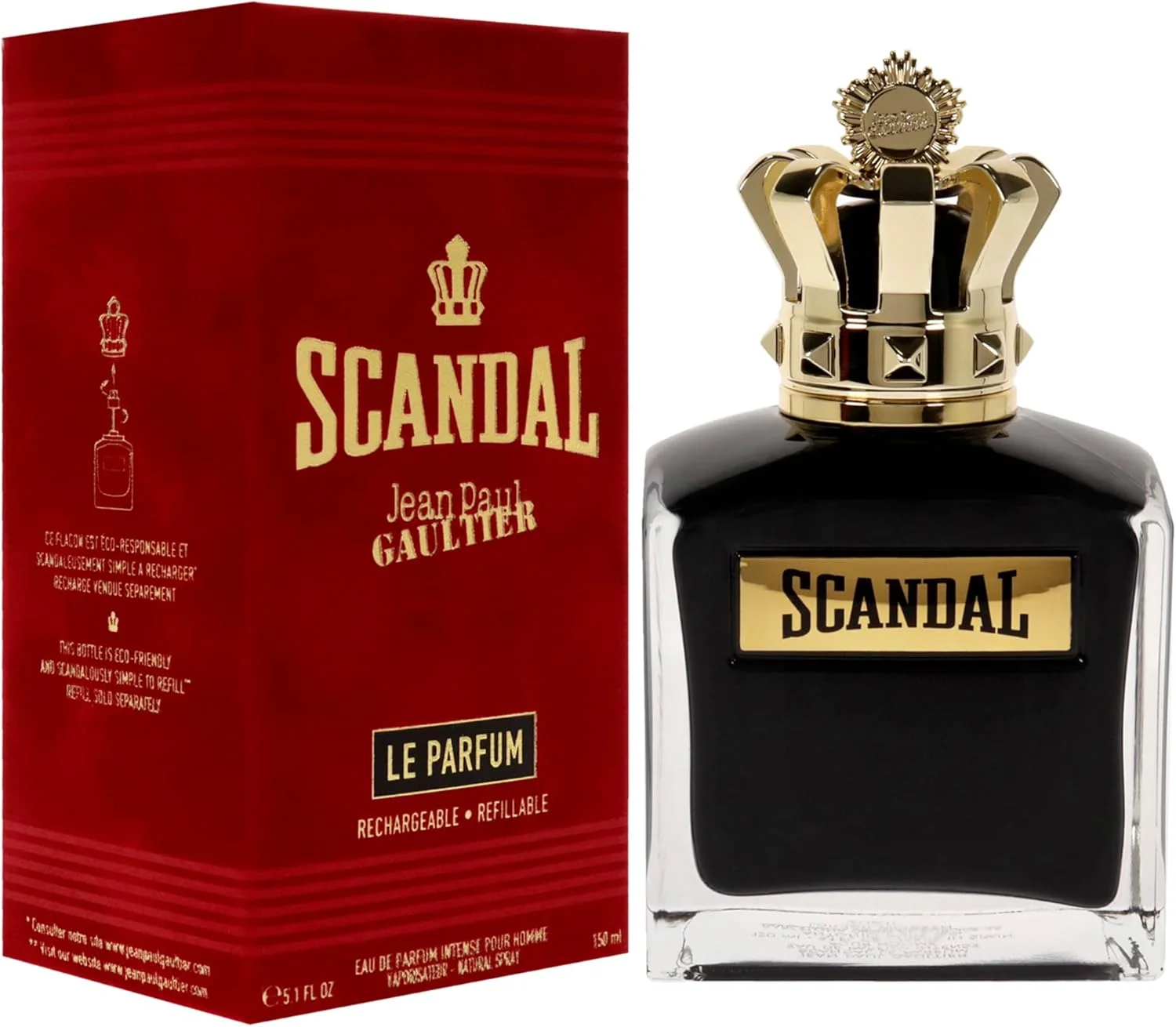 ادکلن مردانه ژان پل گوتیه Scandal Le Parfum EDP Intense Spray (قابل شارژ) 150 میل