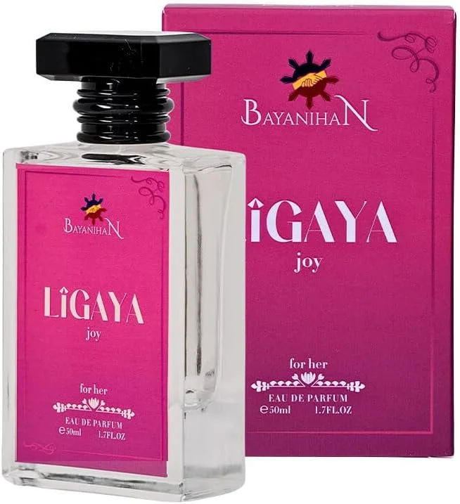 ادو پرفیوم زنانه Bayanihan Ligaya Joy، رایحه گلی تازه با نت های رز، گل صد تومانی، بنفشه، مشک و چوب صندل، 50 میلی لیتر