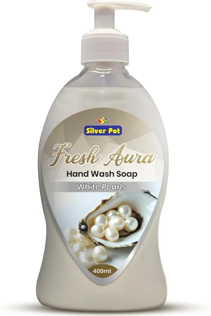 مایع دستشویی مروارید سفید - 400 میلی لیتر - رایحه مروارید سفید، فرمول ملایم آبرسان و محافظت موثر در برابر میکروب برای استفاده روزانه