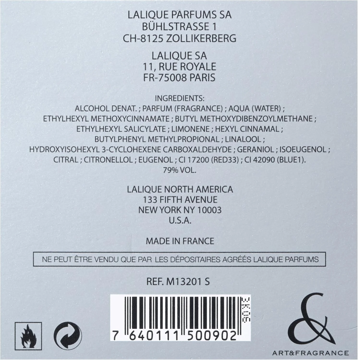 ادکلن مردانه لالیک انکر نویر اسپرت ادو تویلت 100 میل