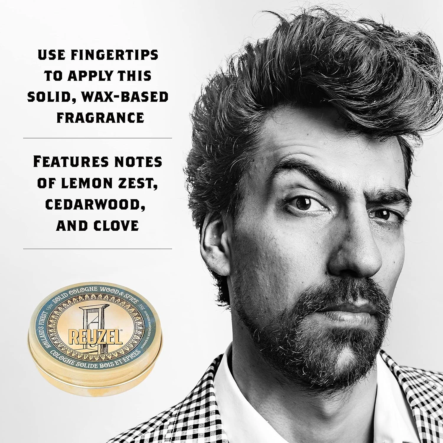 بالم ادکلن جامد رزل با رایحه چوب و ادویه، 35 گرم (بسته 1 عددی)