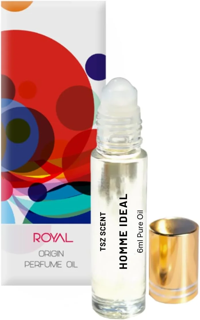 عطر روغنی مردانه TSZ Scent Homme Ideals CPO با غلتک توپی، حجم 6 میلی لیتر، سایز مسافرتی، روغن عطر آروماتیک