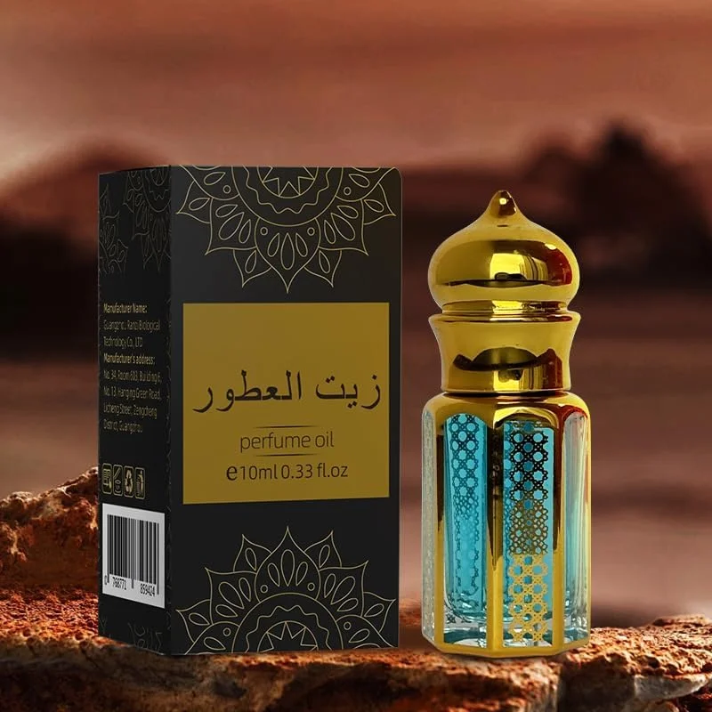 روغن عطر چوبی مصری رولی 10 میلی لیتر - بدون الکل، رایحه وانیل و چوب صندل ماندگار با مشک و عنبر سائل - قابل حمل برای مچ دست و نقاط نبض - رایحه گرم و چوبی برای آقایان و بانوان
