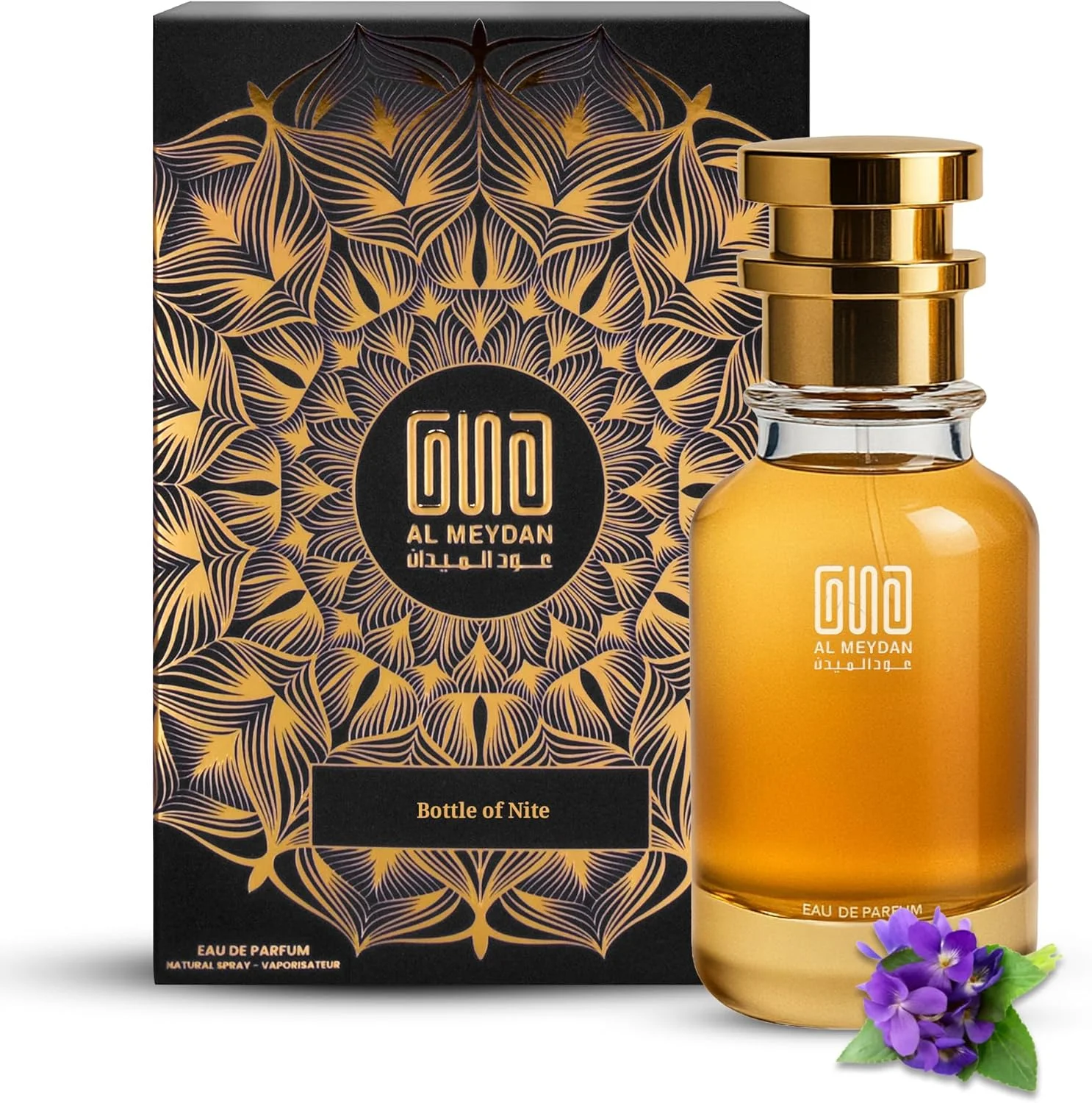 عطر روغنی مردانه - مشابه رایحه باتل آف نایت - عطر روغنی چوبی بدون الکل با رایحه اسطوخودوس، بنفشه و مشک - ماندگاری طولانی 8-10 ساعت (80 میلی لیتر)