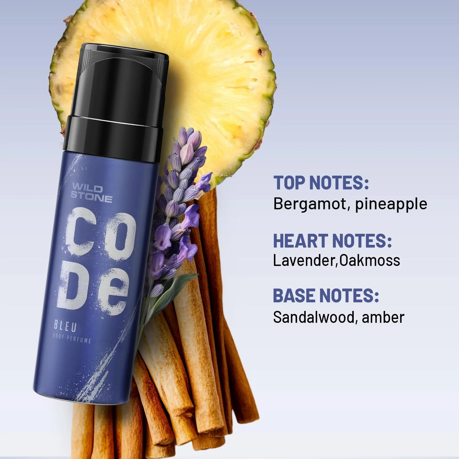 اسپری بدن مردانه وایلد استون کد بلو، 150 میلی لیتر | دئودورانت بدون گاز مردانه | رایحه لوکس ماندگار | مناسب برای مناسبت های غیر رسمی | رایحه مردانه و پیچیده برای تمام فصول