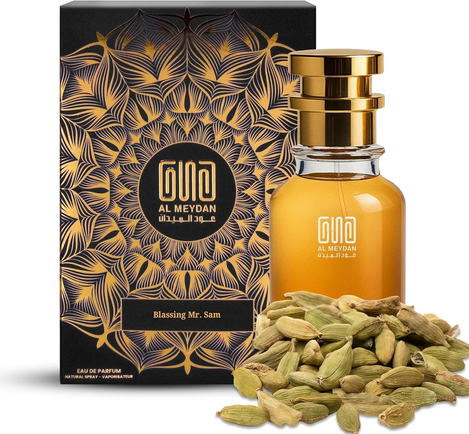 عطر روغنی مردانه – رایحه ای از آقای سام – عطر روغنی گرم و ادویه ای بدون الکل با هل، تنباکو و وانیل – رایحه چوبی شرقی ماندگار برای مردان (100 میلی لیتر)