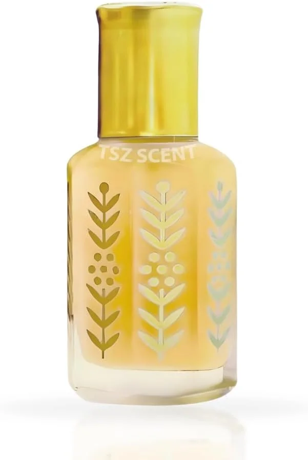 عطر روغن عود زعفران تی اس زد سنت برای آقایان و بانوان، عطر ماندگار، رایحه خالص و غلیظ بدون الکل 12 میلی لیتر
