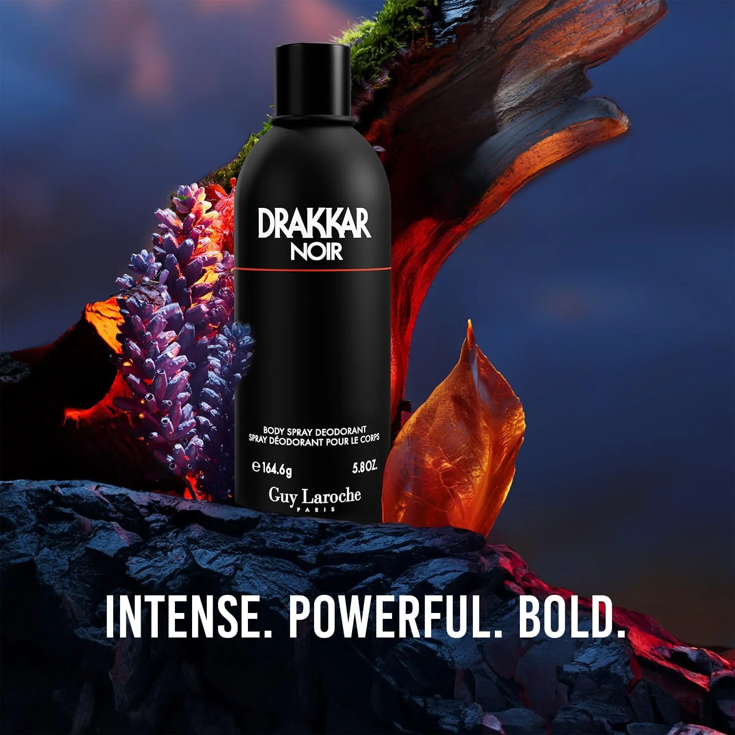 اسپری بدن مردانه گای لاروش دراکار نویر، رایحه ای تازه و کلاسیک برای مردان، با مرکبات، توت های ادویه ای و چوب صندل، 200 میلی لیتر