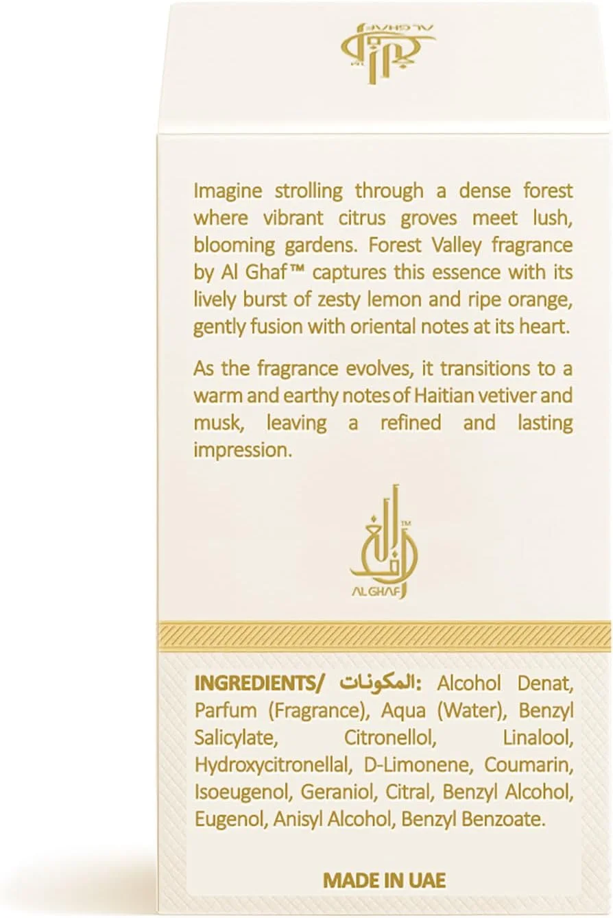 ادو پرفیوم Forest Valley ۱۰۰ میلی لیتر، عطر لوکس ماندگار унисекс با رایحه ترنج، عود و وتیور، عطر элегантный برای آقایان و بانوان، هدیه ای ایده آل برای هر مناسبت