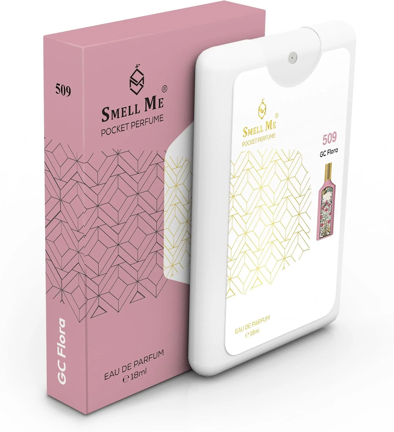 عطر جیبی Smell Me شماره 509، عطر فرانسوی با رایحه گلی و ماندگاری طولانی، الهام گرفته از عطر زنانه گاردنیا، حجم 18 میل