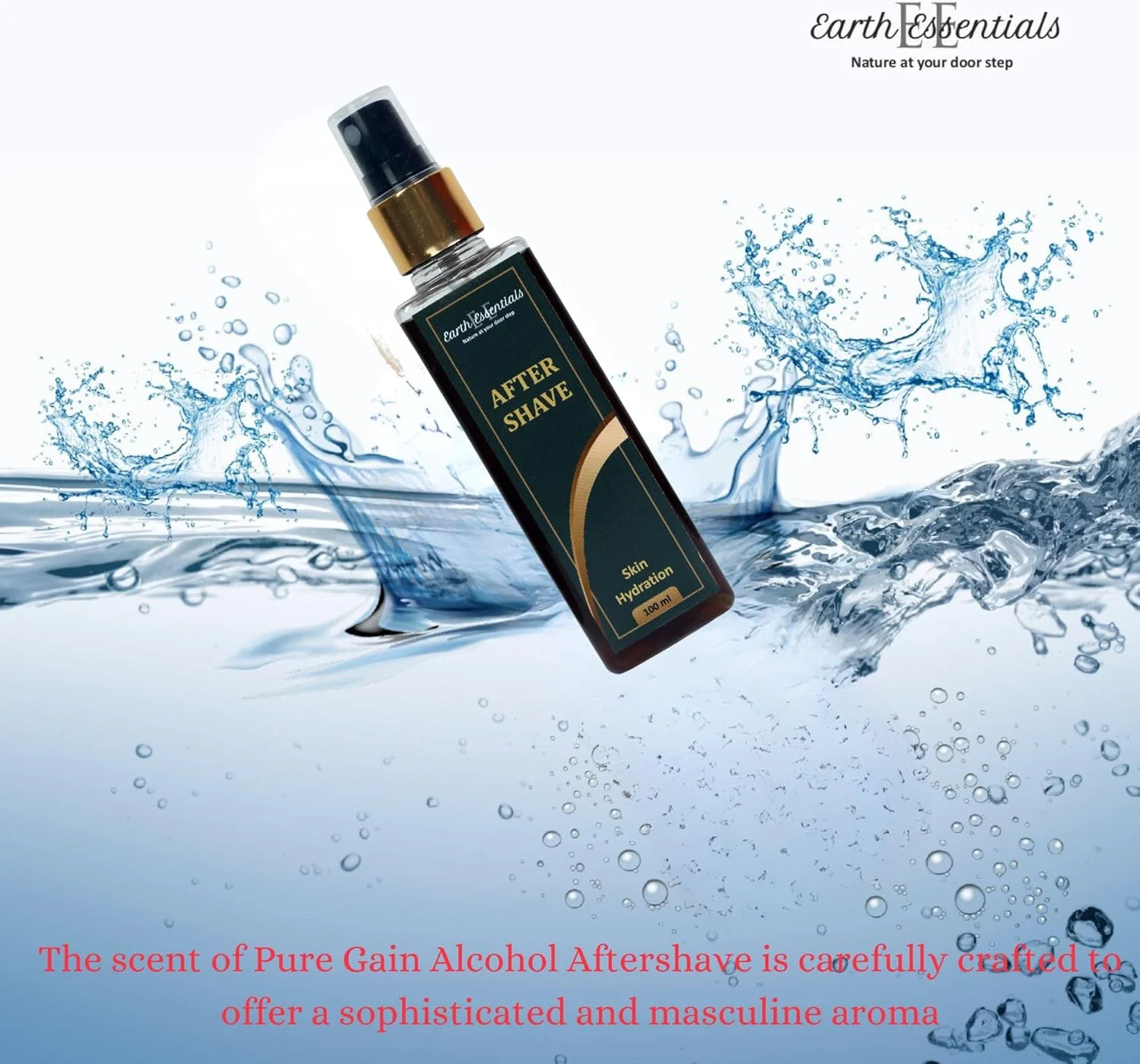 افترشیو Earth Essentials با پروتئین گندم به همراه آلوئه ورا و عصاره های گیاهی طبیعی، فرمول غلات خالص، پوست را تسکین می دهد، مرطوب می کند و آبرسانی می کند، برای مراقبت ملایم و با طراوت بعد از اصلاح، 100 میلی لیتر، بسته 1 عددی