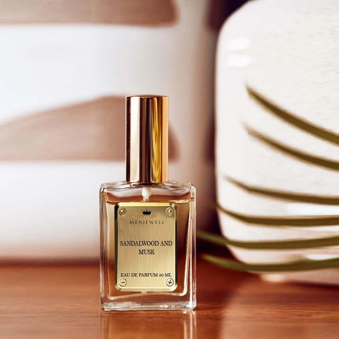 ادکلن مردانه MENJEWELL مدل Sandalwood and Musk حجم 50 میلی‌لیتر