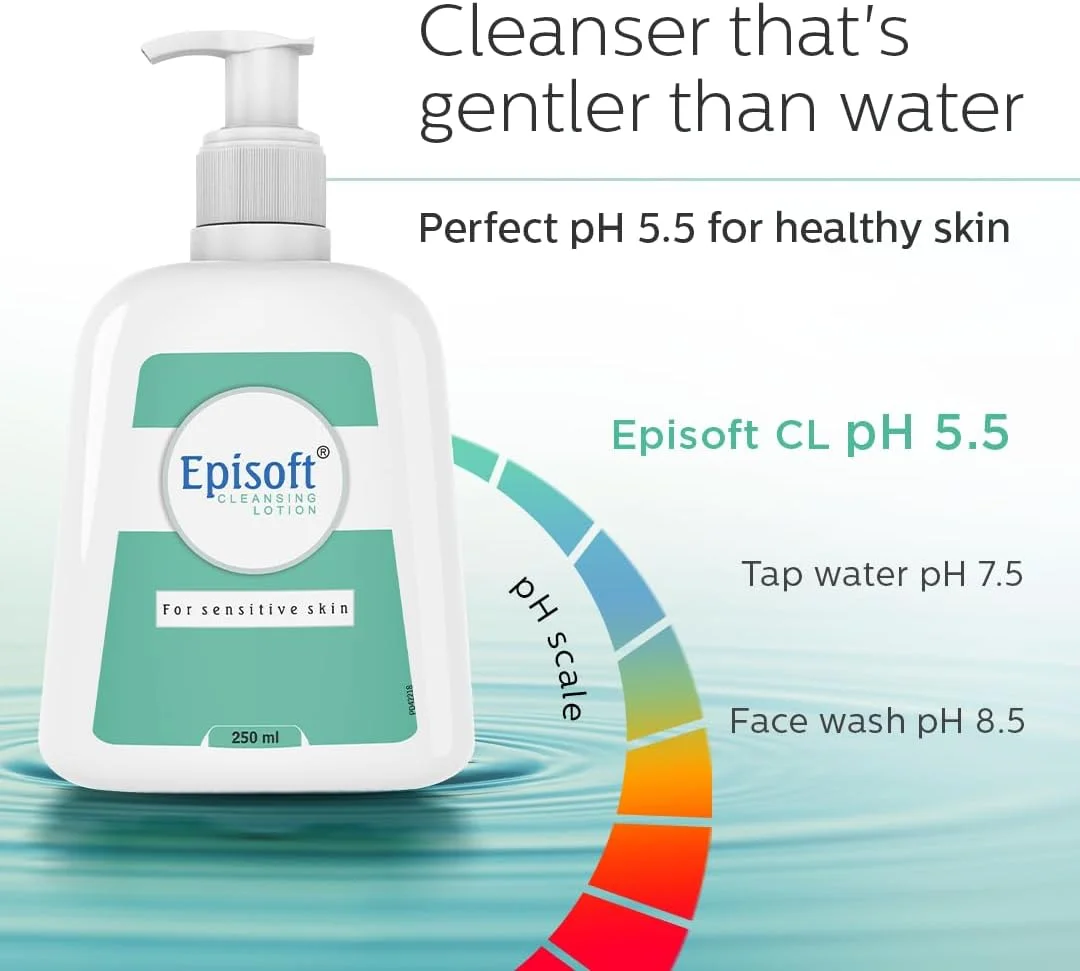 لوسیون پاک کننده اپی‌سافت مناسب پوست خشک و حساس | شوینده ملایم روزانه صورت | برای آقایان و بانوان | بدون عطر | 250 میلی لیتر