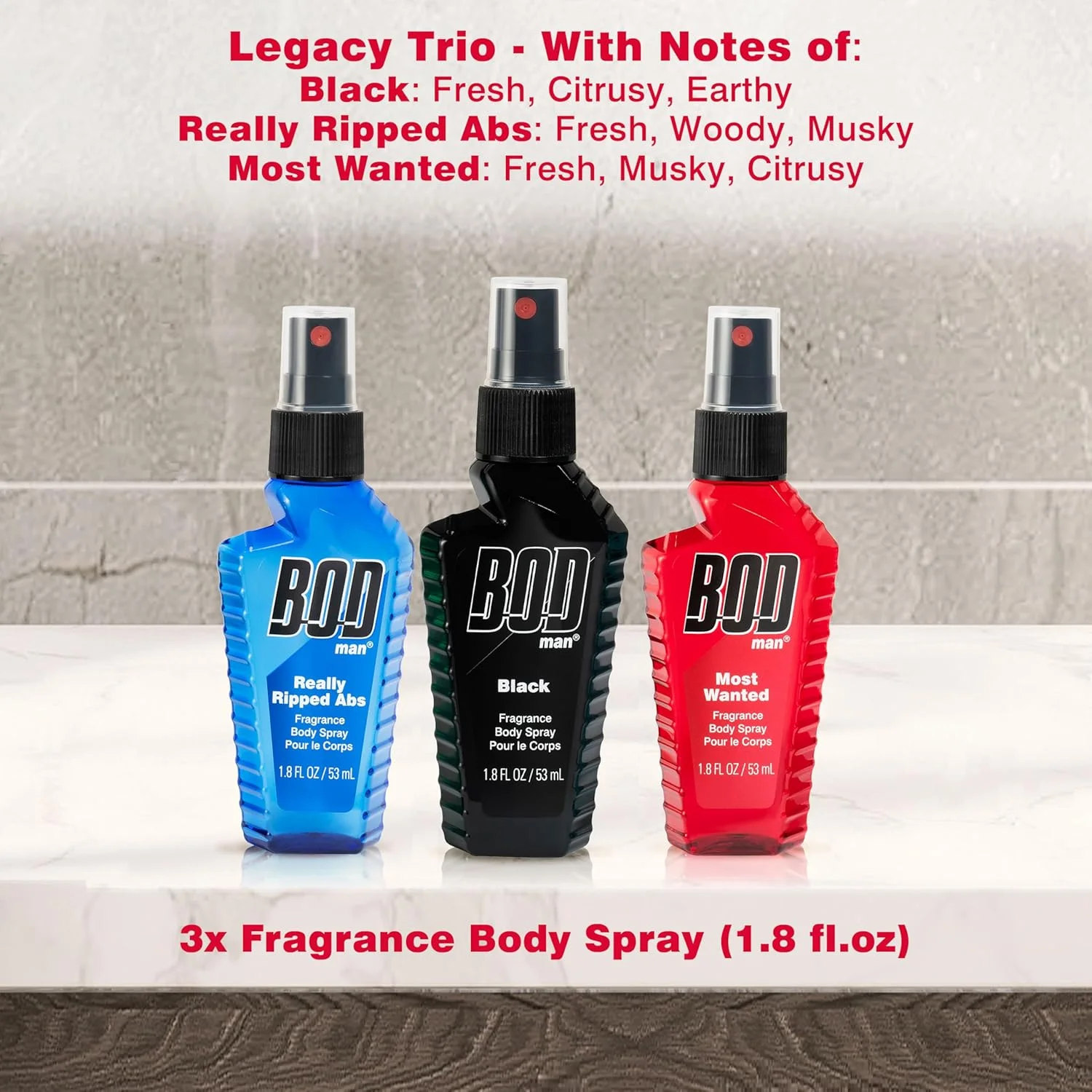 مجموعه اسپری بدن مردانه BOD man - (مشکی، عضلات قوی، پرطرفدارترین) مجموعه اسپری بدن مردانه BOD man - (مشکی، عضلات قوی، پرطرفدارترین)