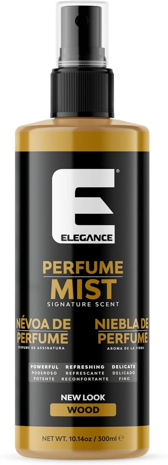 اسپری خوشبو کننده بدن مردانه با رایحه چوب سری E Elegance - 300 میلی لیتر | آبرسان و مرطوب کننده بعد از اصلاح