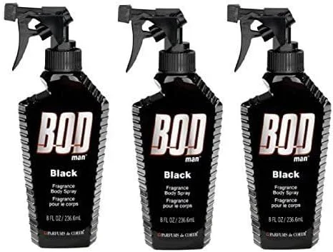 اسپری بدن مردانه Bod Man - مشکی - بسته 3 عددی