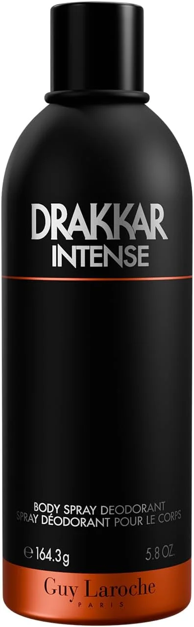 اسپری بدن مردانه گای لاروش دراکر اینتنس، رایحه کهربایی فوژه، ماندگاری طولانی، 170 میلی لیتر