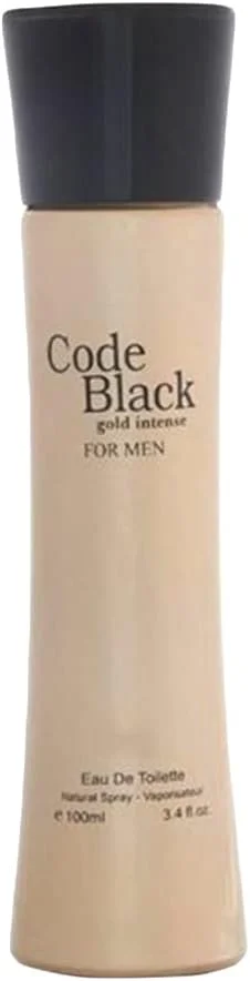 ادکلن مردانه هیبرید اند کامپنی بلک کد اینتنس گلد، ادو تویلت اسپری طبیعی با رایحه مردانه، 100 میلی لیتر