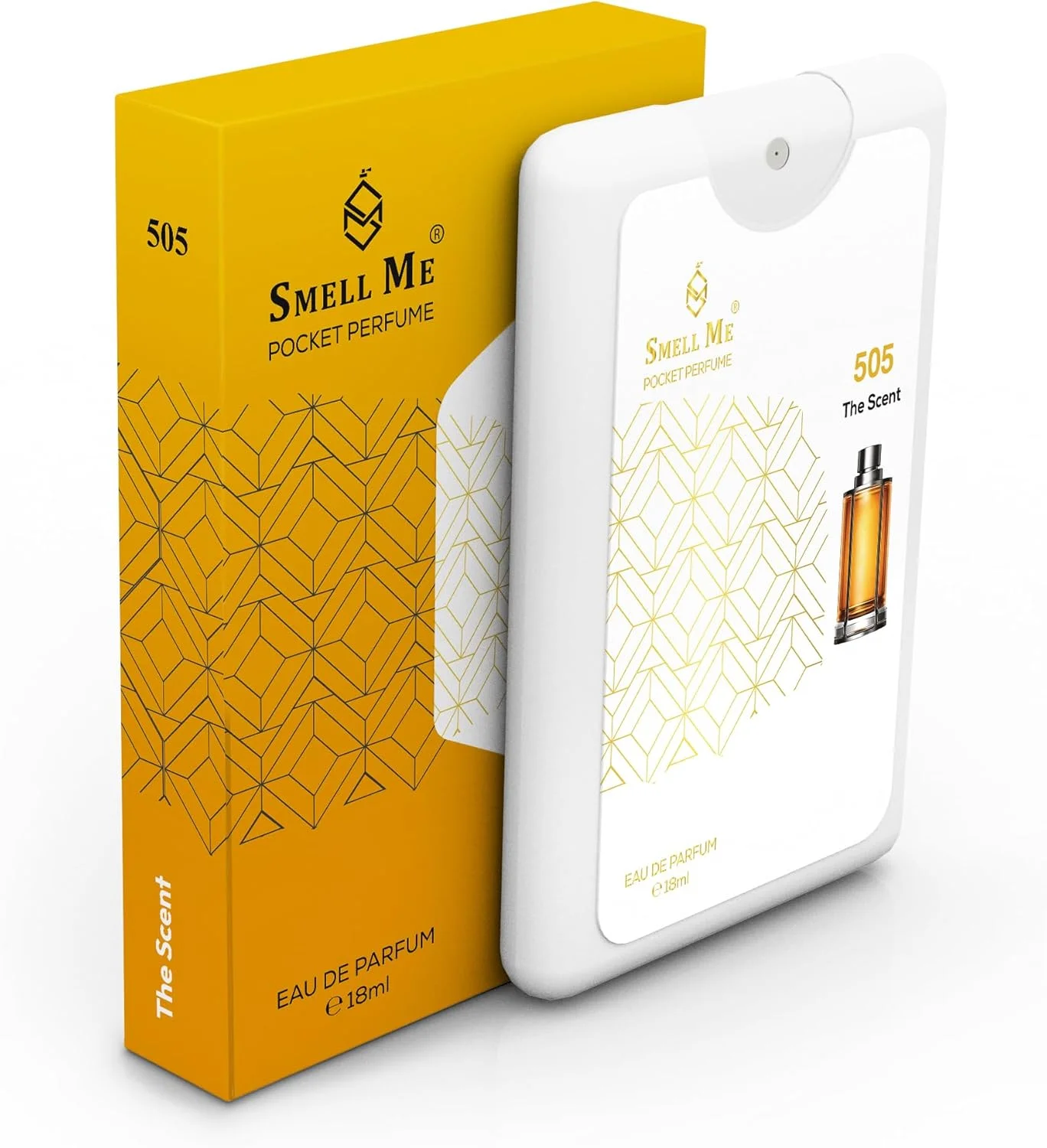 عطر جیبی Smell Me 505، عطر فرانسوی با رایحه گلی و میوه ای، ماندگاری طولانی، الهام گرفته از عطر زنانه HB The Scent EDP، حجم 18 میلی لیتر