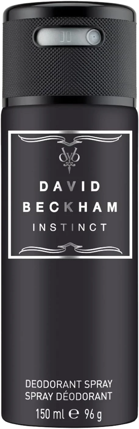 اسپری خوشبو کننده بدن مردانه دیوید بکهام اینستینکت، عطر مرکباتی فوژه، رایحه جذاب و پویا، قوطی مشکی شیک 150 میلی لیتر (5 اونس)
