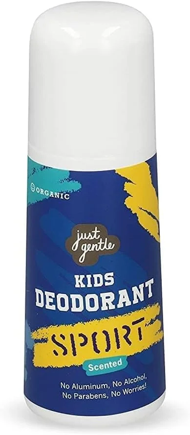 دئودورانت ملایم ارگانیک کودکانه، نسخه ورزشی، محافظت طبیعی، ایمن و موثر در برابر بو، بدون آلومینیوم، ملایم برای پوست حساس، 60 میلی لیتر