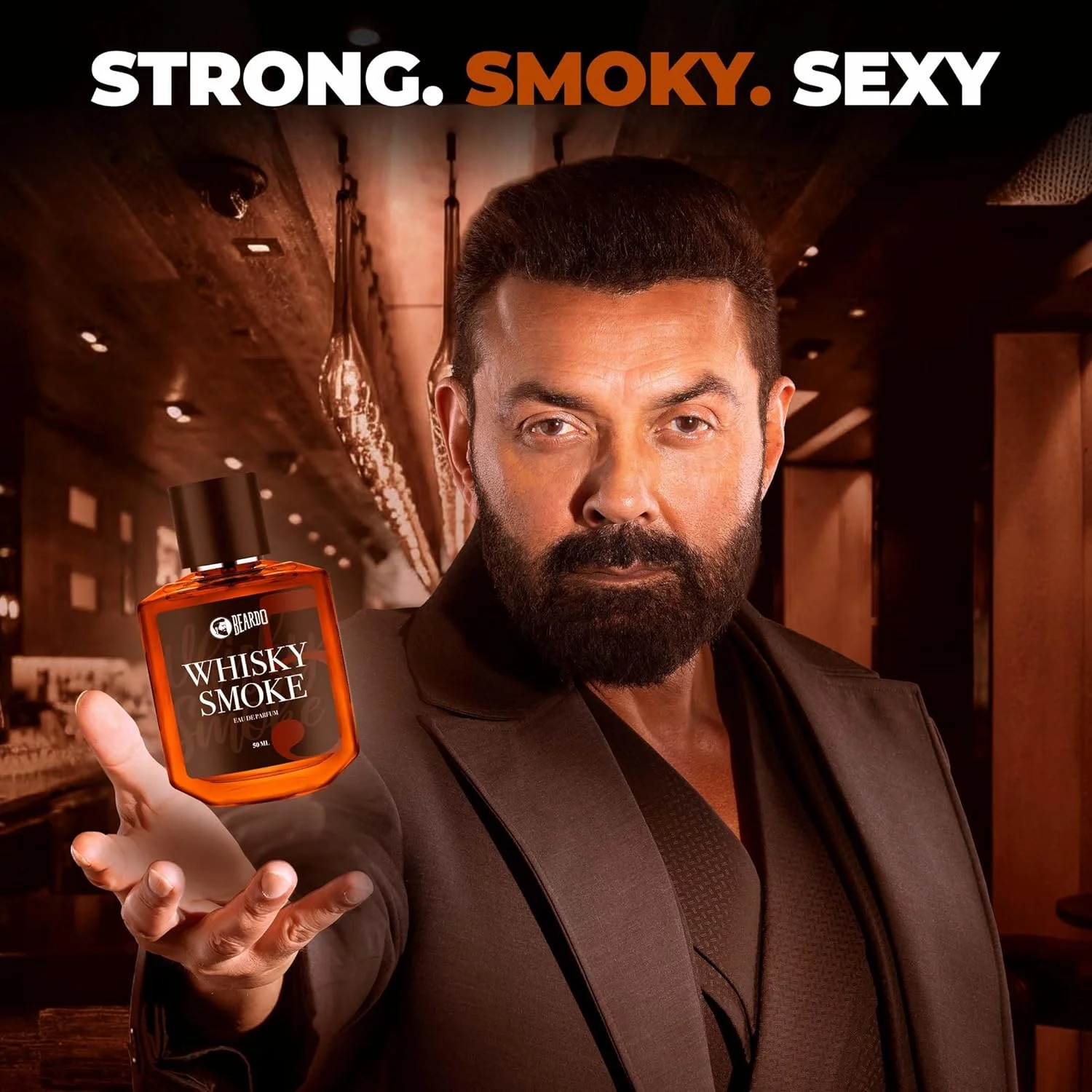 عطر مردانه بیردو ویسکی اسموک، 50 میلی لیتر | رایحه ادویه ای، چوبی-عود | ادو پرفیوم ماندگار مردانه | بهترین عطر برای شب قرار | هدیه روز ولنتاین برای همسر | هدیه برای دوست پسر