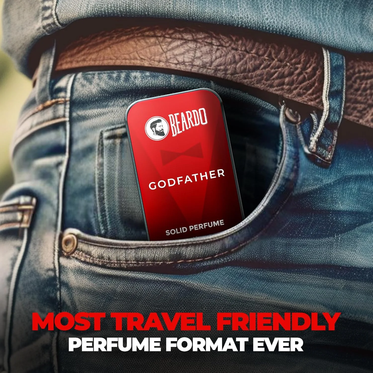 موم عطر جامد مردانه BEARDO Godfather 10 گرم | رایحه قوی و ماندگار | برای شب قرار | هدیه برای دوستان | هدیه برای مردان | هدیه برای همسر | هدیه برای مردان