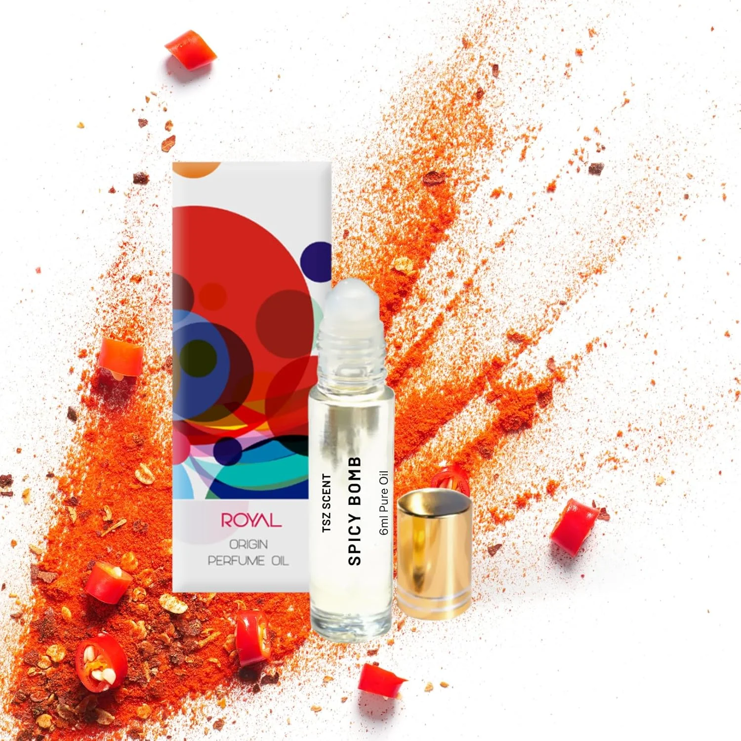 روغن عطر مردانه رولی TSZ Scent Spicy Bombs حجم 6 میلی لیتر - ادکلن با ماندگاری طولانی و رایحه ای تازه