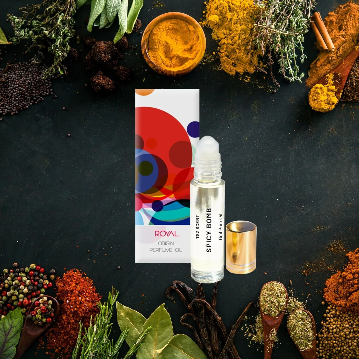 روغن عطر مردانه رولی TSZ Scent Spicy Bombs حجم 6 میلی لیتر - ادکلن با ماندگاری طولانی و رایحه ای تازه