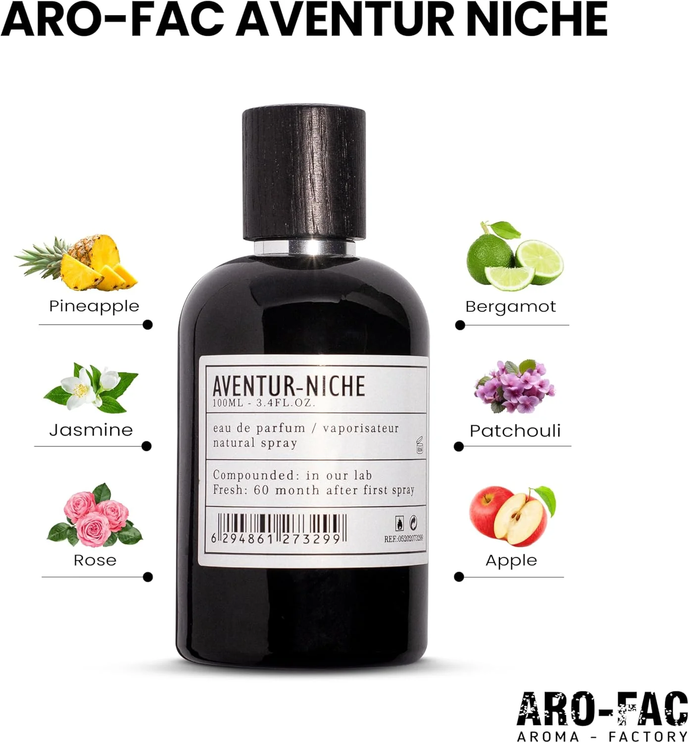 عطر یونیسکس Aro Fac Aventur Niche از AMD Perfumes - عطر ماندگار برای آقایان و بانوان - عطر مردانه و زنانه ادو پرفیوم EDP 100 میلی لیتر عطر یونیسکس Aro Fac Aventur Niche از AMD Perfumes - عطر ماندگار برای آقایان و بانوان - عطر مردانه و زنانه ادو پرفیوم EDP 100 میلی لیتر
