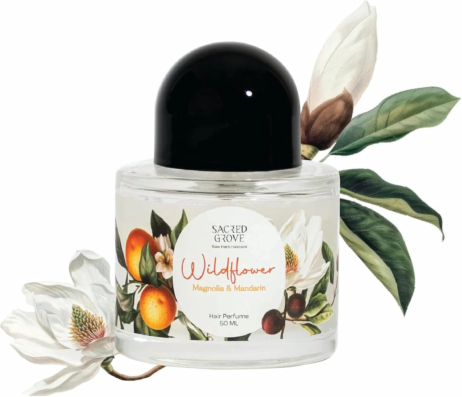 عطر مو زنانه Sacred Grove، اسپری مو گل‌های وحشی با آلوئه ورا و آب رزماری | بدون الکل | عطر مو униsex، ۵۰ میلی لیتر