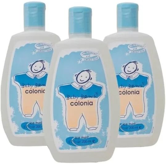 ادکلن بچه گانه بنچ کولونیا با رایحه نعناع یخی | عطر کودک، ملایم و ایمن، رایحه ملایم | ماندگاری طولانی مدت و رایحه ظریف | ایمن برای دست مادر و پوست کودک 200 میلی لیتر - (بسته 3 عددی)