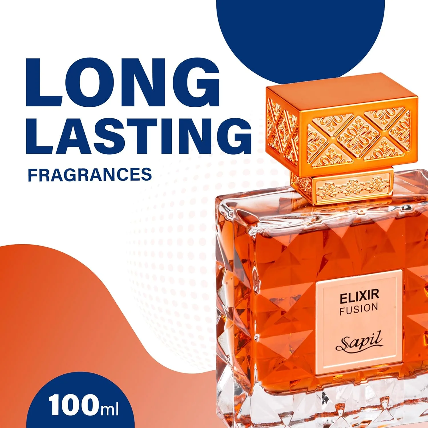 ادو پرفیوم ساپیل Elixir Fusion حجم 100 میلی لیتر، عطر لوکس مقرون به صرفه، رایحه گلی با طراوت با ترنج، فلفل صورتی، نت های اولیه یاس آبی، عطرهای ترکیبی جسورانه برای مردان و زنان ادو پرفیوم ساپیل Elixir Fusion حجم 100 میلی لیتر، عطر لوکس مقرون به صرفه، رایحه گلی با طراوت با ترنج، فلفل صورتی، نت های اولیه یاس آبی، عطرهای ترکیبی جسورانه برای مردان و زنان