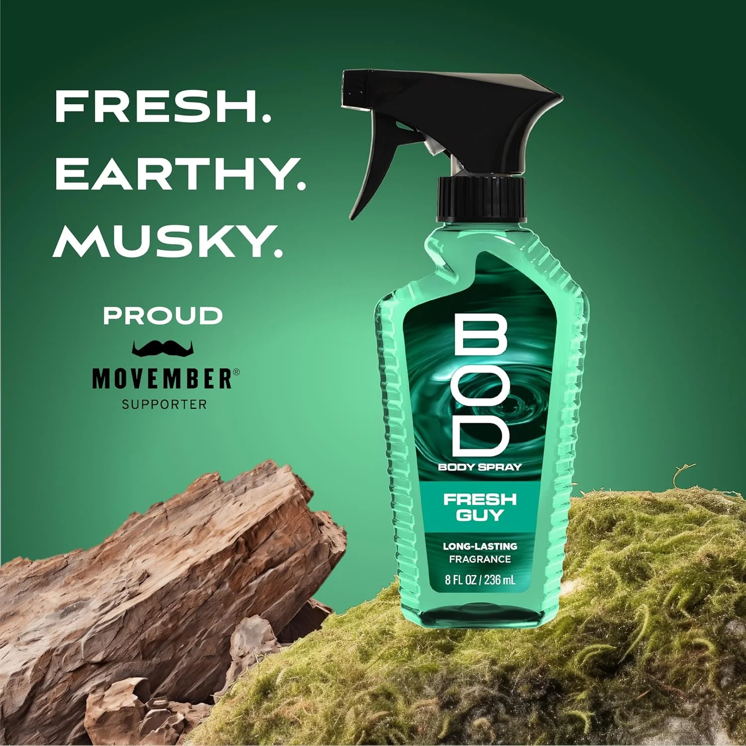 اسپری بدن مردانه Bod Man، رایحه مرد شاداب، 236 میلی لیتر (بسته 2 عددی)