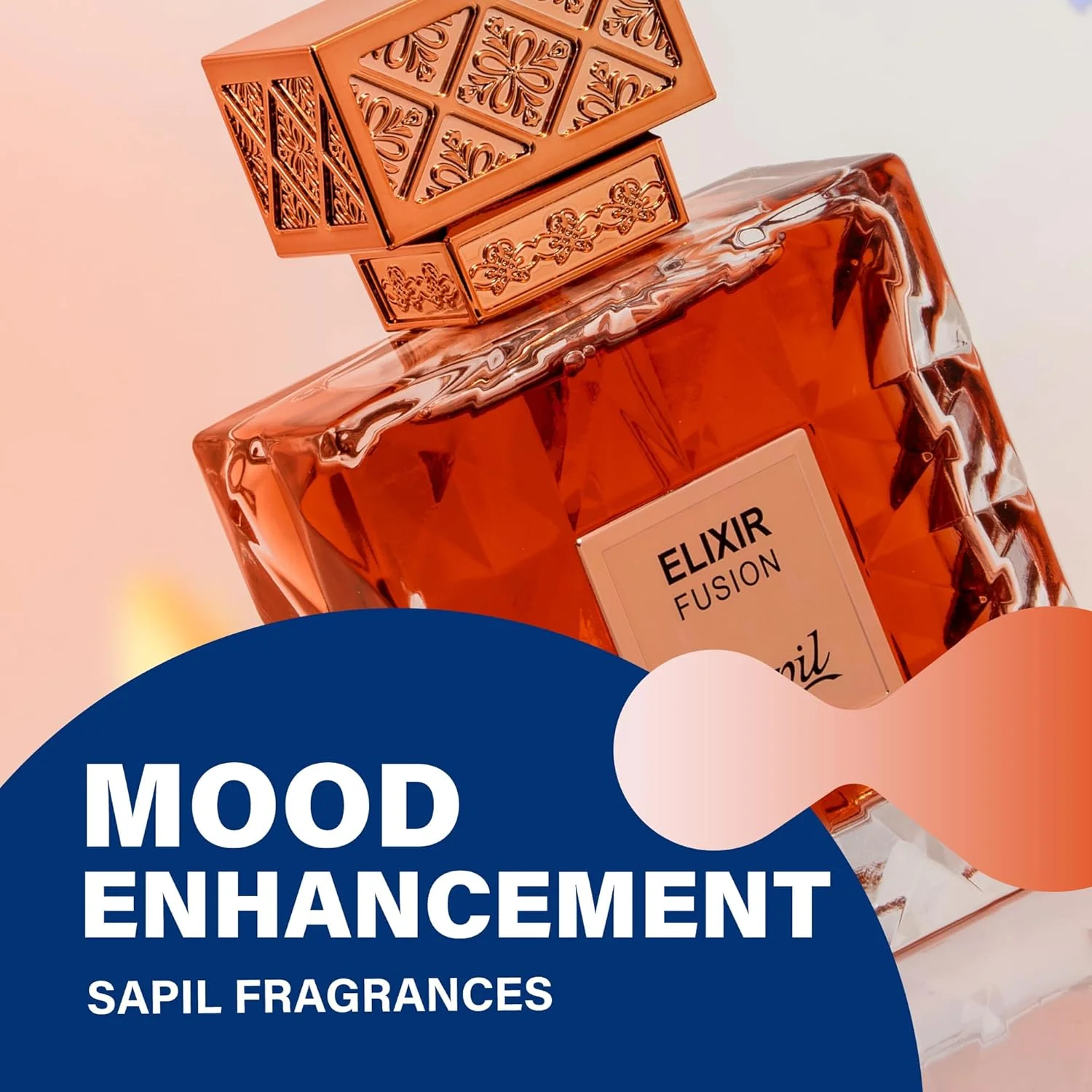 ادو پرفیوم ساپیل Elixir Fusion حجم 100 میلی لیتر، عطر لوکس مقرون به صرفه، رایحه گلی با طراوت با ترنج، فلفل صورتی، نت های اولیه یاس آبی، عطرهای ترکیبی جسورانه برای مردان و زنان ادو پرفیوم ساپیل Elixir Fusion حجم 100 میلی لیتر، عطر لوکس مقرون به صرفه، رایحه گلی با طراوت با ترنج، فلفل صورتی، نت های اولیه یاس آبی، عطرهای ترکیبی جسورانه برای مردان و زنان